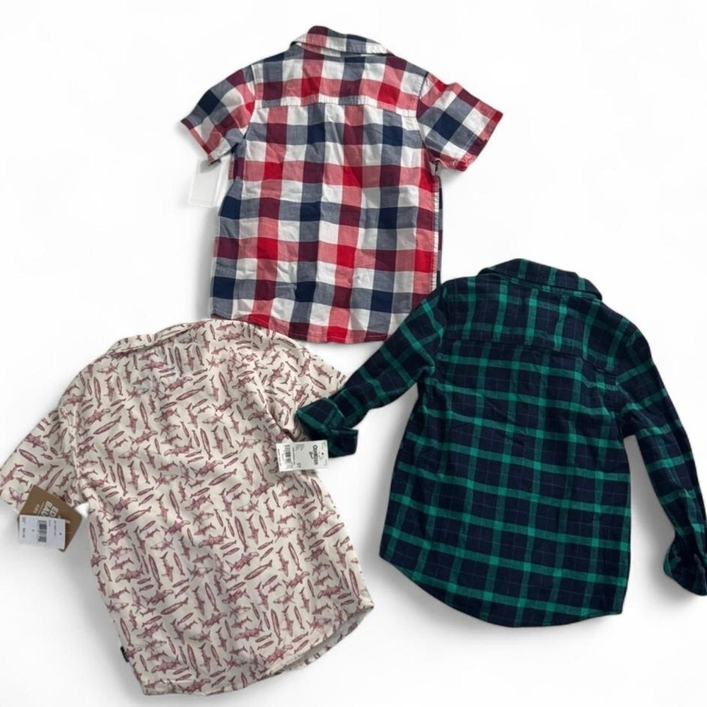 OshKosh & Eddie Bauer Boys NWT Shirt Bundle Size 5 6 - Picture 2 of 15